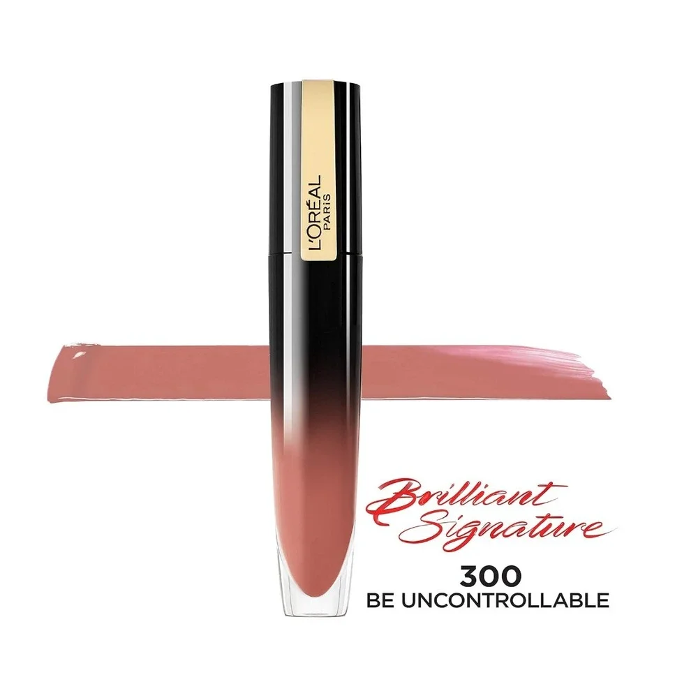 L'Oreal Paris Brilliant Signature Shiny Lip Stain 300 Be Uncontrollable Lipstick